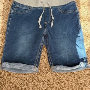 Imperial Star Blue and Gray Relaxed Shorts